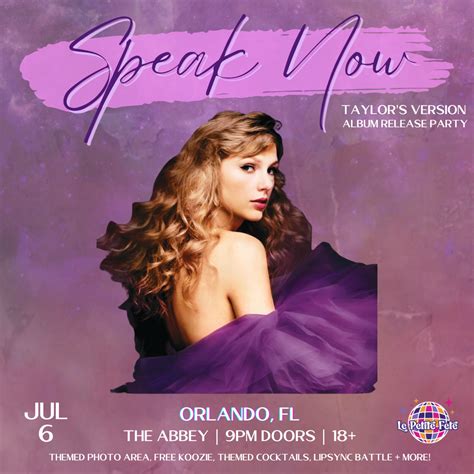 Speak Now: Taylor’s Version Album Release Dance Party – The Abbey