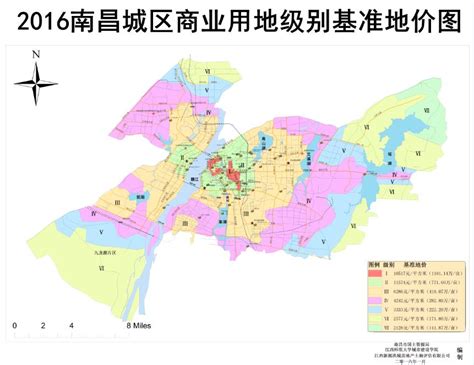 南昌城区商业用地级别基准地价图 - 南昌市自然资源和规划局