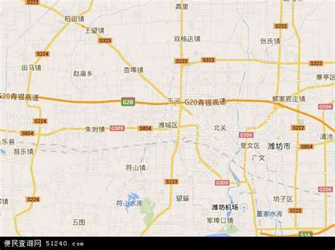 潍城区地图 - 潍城区卫星地图 - 潍城区高清航拍地图