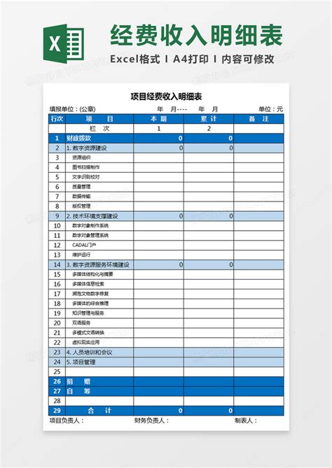物业收费明细表Excel模板下载_熊猫办公