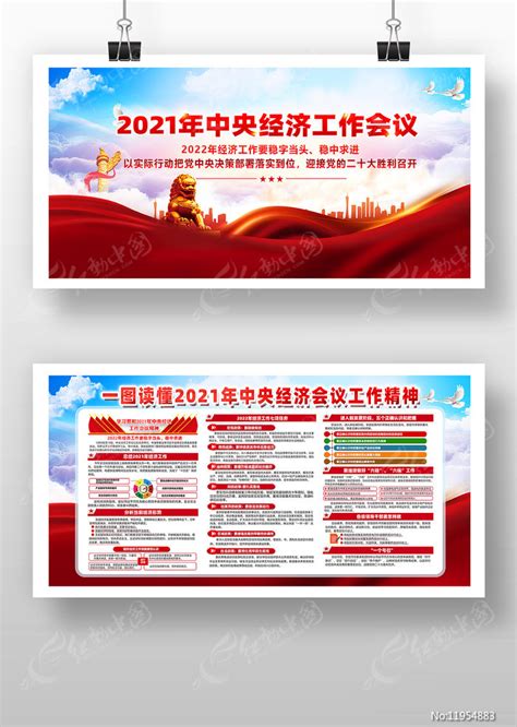 2021年中央经济会议精神展板图片下载_红动中国