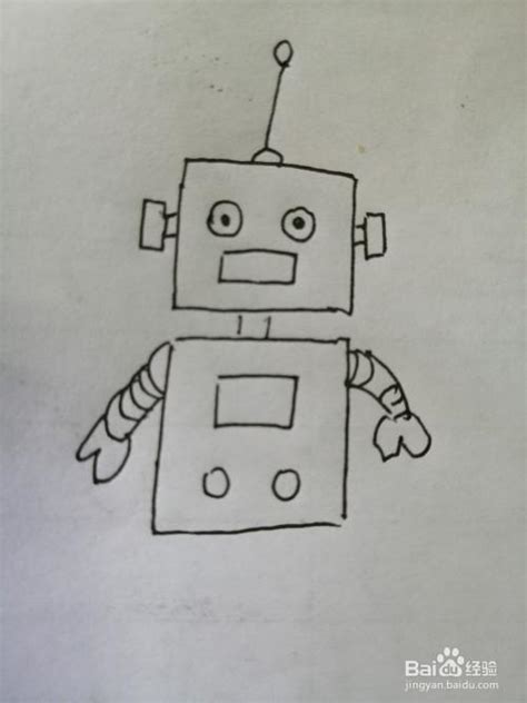 机器人代表简笔画(机器人,简笔画) - 抖兔学习网