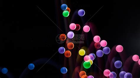 彩色球体频闪运动轨迹高清图片下载-正版图片501812429-摄图网