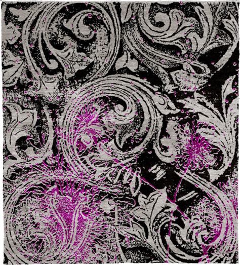 现代美式彩色简单抽象图案地毯贴图-高端定制_威廉高尔(云织设)官网