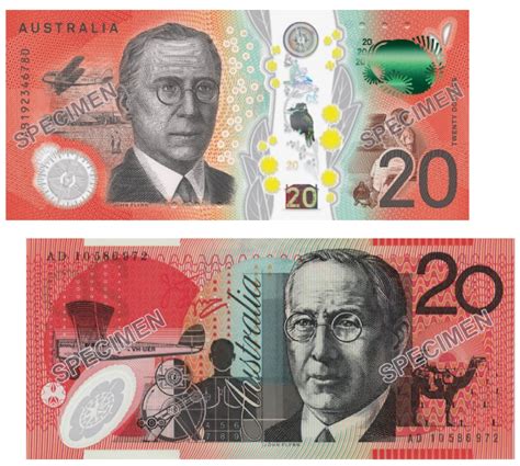 Coins Australia - 2019澳大利亚新版旧版20澳元双钞纪念册