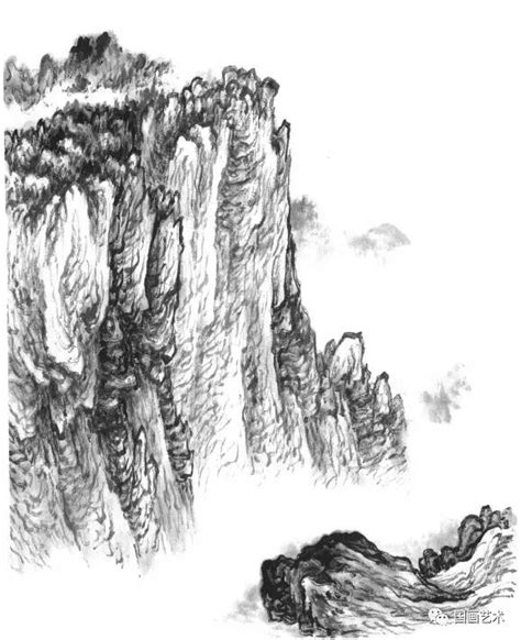 山水画技法之山水画石头的画法_技法常识_字画百科_【易从网】