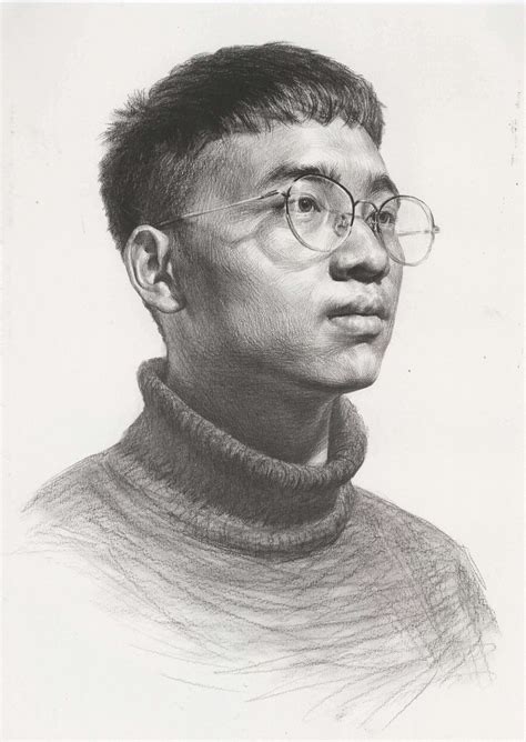 素描男生头像非主流