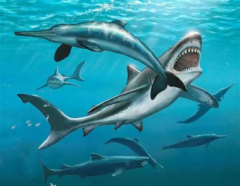 巨齿鲨和大白鲨对比,巨齿鲨和鲨,鲨vs巨齿鲨(第2页)_大山谷图库