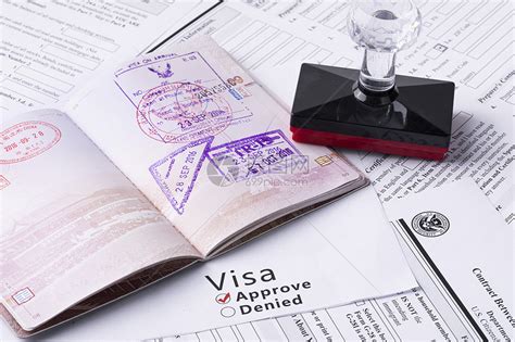 国外留学出国签证visa高清图片下载-正版图片501424337-摄图网