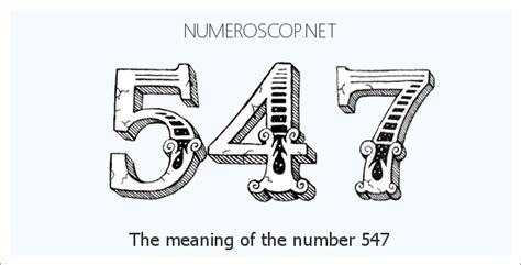 QUE SIGNIFICA EL NÚMERO 547 - Significado de los Números