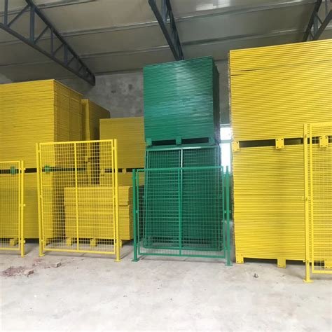 生产厂家定制建筑工地深基坑网片式临边安全定型工具化防护栏杆