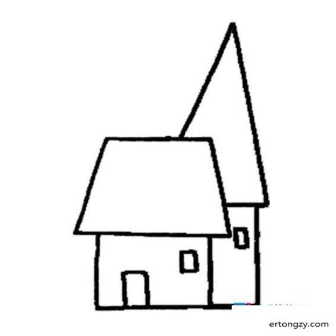 儿童画可爱小房子幼儿绘画_我学我网络艺术课堂
