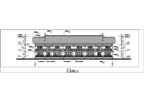 广元市某度假区2+1层砖混结构民居别墅楼立面设计CAD图纸_居住建筑_土木在线