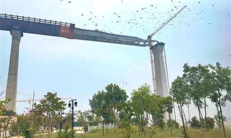 山西运城：临猗黄河大桥及引线工程加紧施工-人民图片网