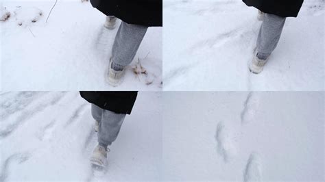 女人在雪中行走雪地靴_3840X2160_高清视频素材下载(编号:8096533)_实拍视频_光厂(VJ师网) www.vjshi.com