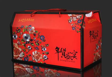 【土特产盒】传统食品过节定制礼盒包装案例 手提盒 牛卡纸盒-汇包装