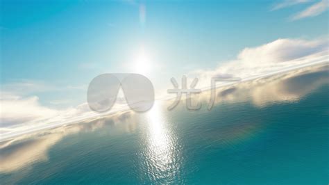 手绘海面升起的太阳PNG免费下载 - 图星人