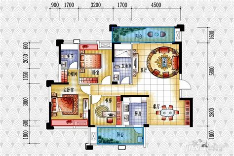 幸福佳苑B户型，幸福佳苑2室2厅1卫1厨约79.14平米户型图，朝南朝向 - 铜川安居客