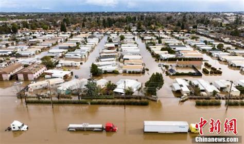 美国加州冬季风暴持续 暴雨引发洪水淹没街道 - 国际视野 - 华声新闻 - 华声在线