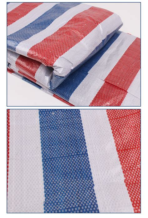 塑料彩条布防雨塑料布120g单面覆膜加厚三色遮阳布蓬布-阿里巴巴
