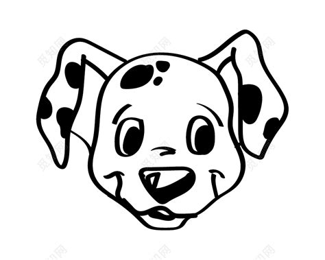 狗狗黑白图片