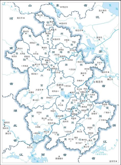 安徽政区图图片