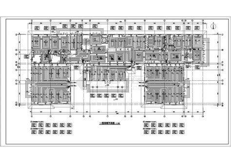 武威某三层展览中心建筑采暖、通风设计施工图（六张）_文化建筑_土木在线