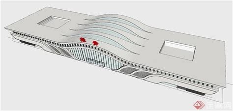 雅安高铁站建筑方案SU设计模型[原创]