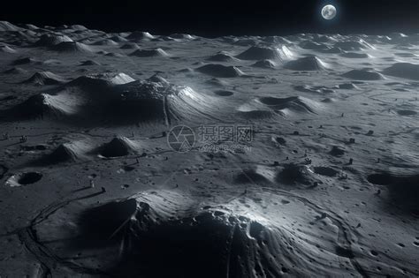 月球表面地形高清图片下载-正版图片600036085-摄图网
