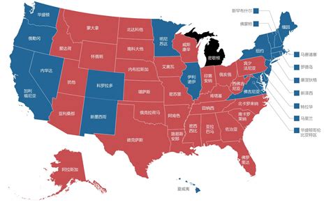 谁有美国各州的州地图？-