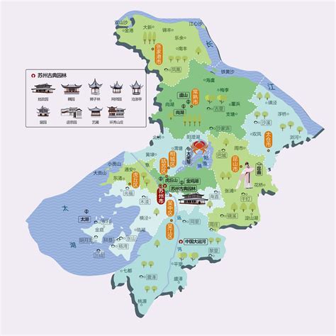 苏州姑苏区详细地图,苏州市区详细,苏州相城区详细_大山谷图库