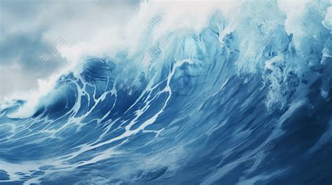 大海洋中扑面而来的海浪乘风破浪海浪海洋海水自然环境风景ai绘画 - 觅知网