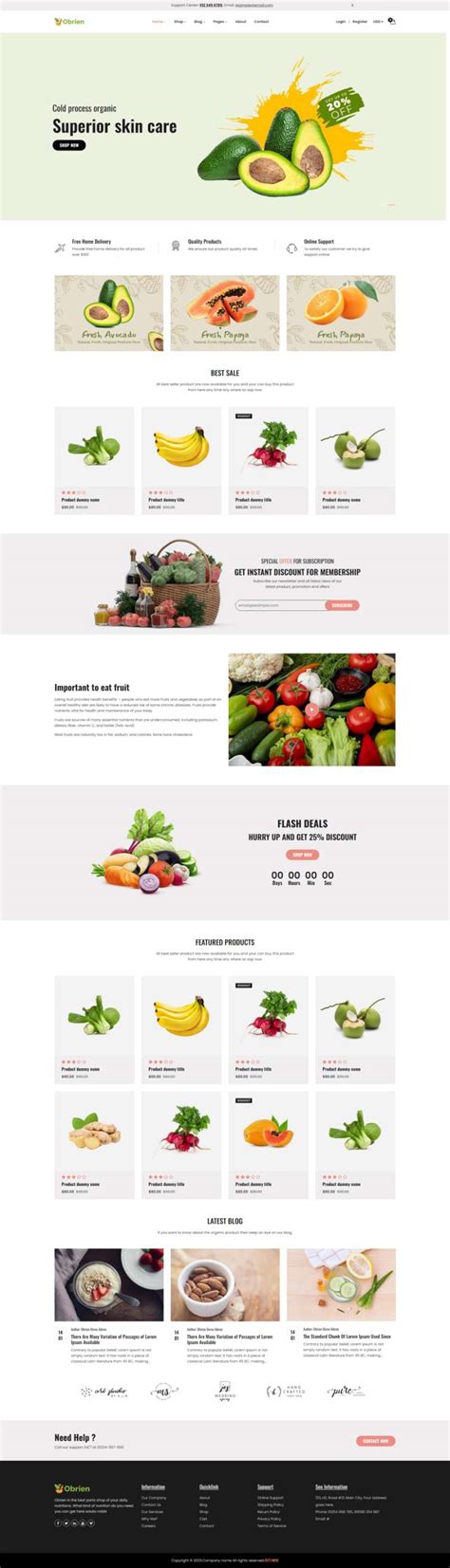 (带手机版数据同步)绿色农业农产品网站源码 蔬菜水果果园企业织梦模板 | 好易之