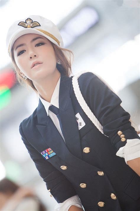 韩国美女警察制服图片_原创制服设计，职业装设计