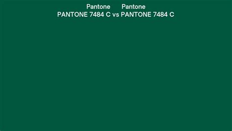Pantone 7484 C vs PANTONE 7484 C side by side comparison