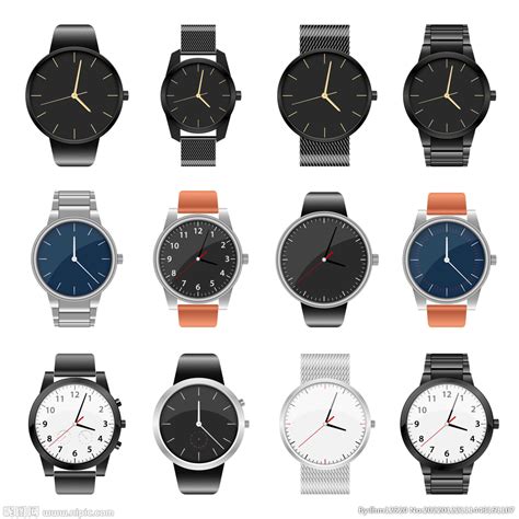 8种精美的手表图标设计素材下载
