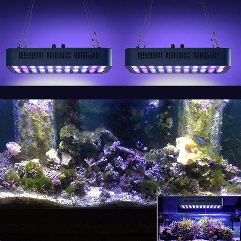 165W led鱼缸珊瑚 水族灯定时调光鱼缸水族灯珊瑚灯海水珊瑚缸灯 ...