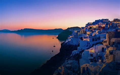 奢华传统的希腊圣托里尼岛Oia镇风景日落爱琴海采取高清图片下载-正版图片307972762-摄图网