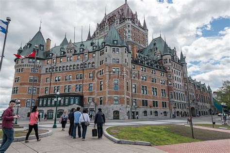 魁北克市弗朗特纳克城堡酒店高清摄影大图-千库网