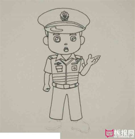 公安警察类插画_画画的河川小叔叔-站酷ZCOOL