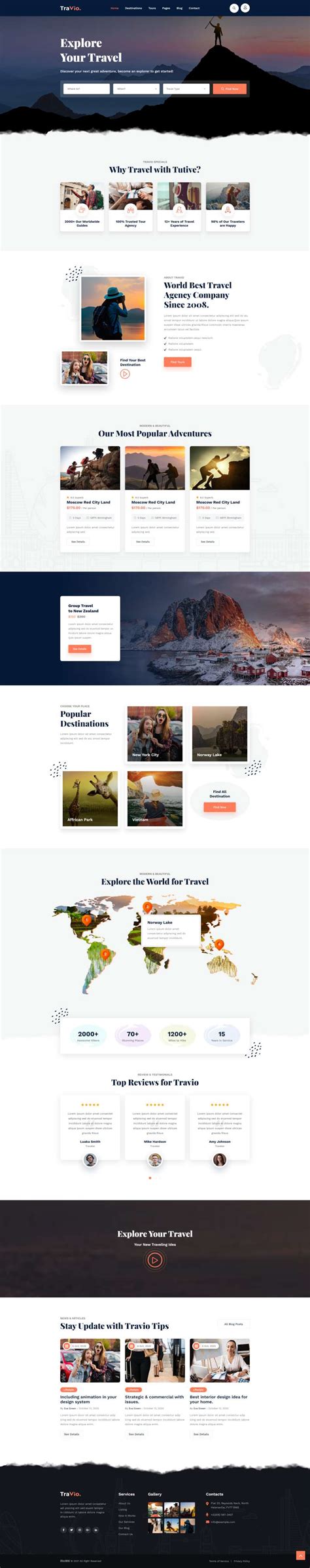 旅行社网页设计模版，高质量的旅游网站的网页设计html代码_墨鱼部落格