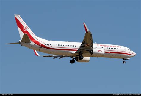 Aircraft Photo of 0111 | Boeing 737-800 BBJ2 | Poland - Air Force ...