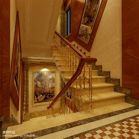 精美室内楼梯装修效果图大全 – 设计本装修效果图