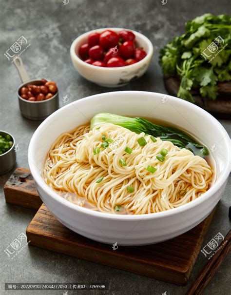 清汤面,中国菜系,食品餐饮,摄影素材,汇图网www.huitu.com