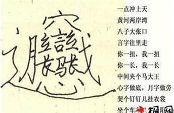 世界上最难写的汉字是什么字 - 神奇评测