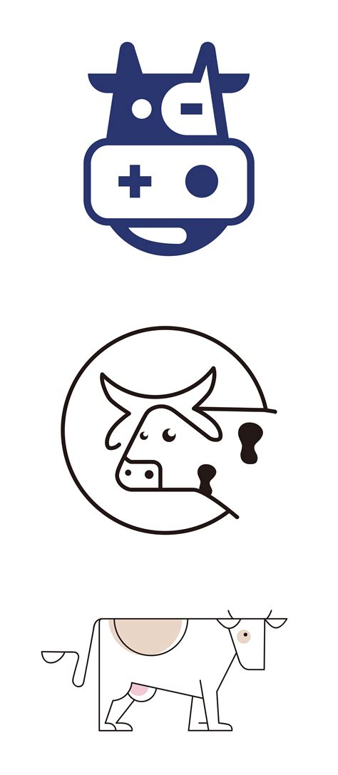 logo——牛|平面|标志|yedihuayuan - 临摹作品 - 站酷 (ZCOOL)