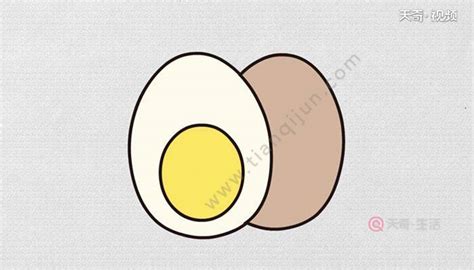 简单鸡蛋简笔画怎么画带步骤图彩色 - 巧巧简笔画