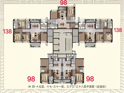 灵山岛金茂湾3居室在售价格|广州灵山岛金茂湾3居室户型图-观连找房