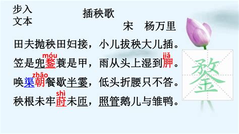 6《芣苢》《插秧歌》群文阅读课件(共22张PPT) 2022-2023学年统编版高中语文必修上册-21世纪教育网