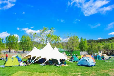 露营下午帐篷户外环境摄影图配图高清摄影大图-千库网